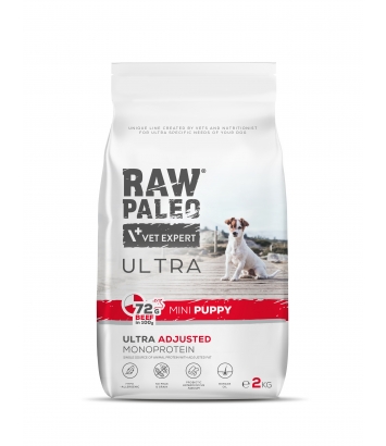 Raw Paleo Ultra Puppy Mini Beef 2kg