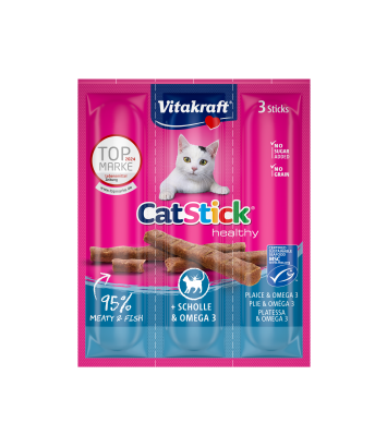 Vitakraft Cat-Stick Mini - Flądra & Omega 3