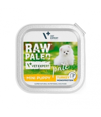 Raw Paleo Pate Mini Puppy Turkey 12x150g