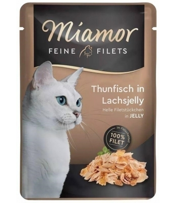 Miamor Filets Tuńczyk w galaretce z łososia 100g