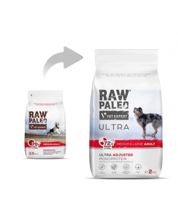 Raw Paleo Ultra Adult Medium & Large Beef  2kg