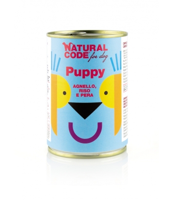 Natural Code Puppy Lamb, rice and pear 400g