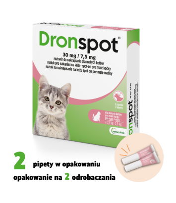 Dronspot 30mg (krople dla kotów do 2,5kg)