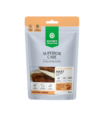 Nature's Protection Superior Care Rabbit Ears with Duck 75g