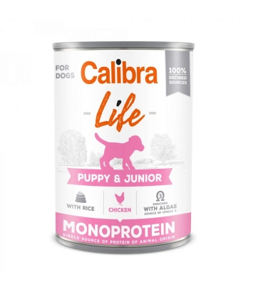 Calibra Dog Life Puppy & Junior Chicken with rice 400g