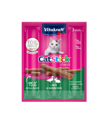 Vitakraft Cat-Stick Mini - kaczka i królik