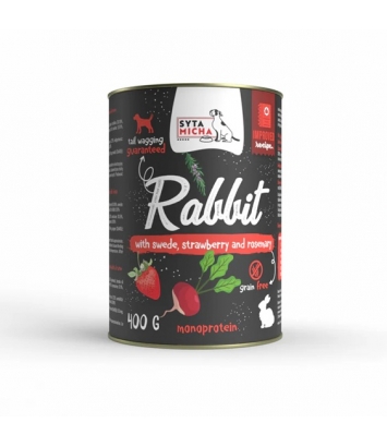 Syta Micha Królik z brukwią, truskawką i rozmarynem 400g