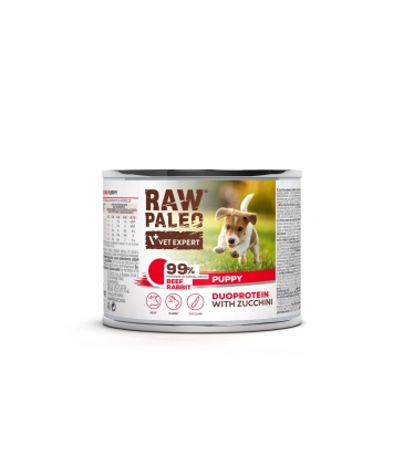 Raw Paleo Puppy Duoprotein Beef & Rabbit 200g