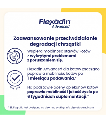 Flexadin Advanced dla kotów 30 kęsków