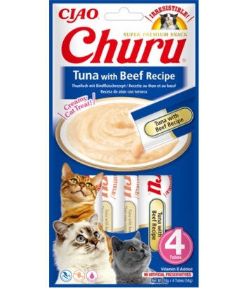 Churu Cat Tuna with Beef 4x14g