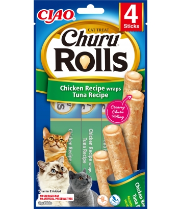 Churu  Cat Rolls Chicken wraps tuna 40g