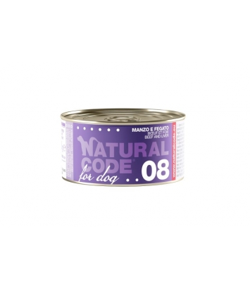 Natural Code DOG 08 Beef and liver 90g