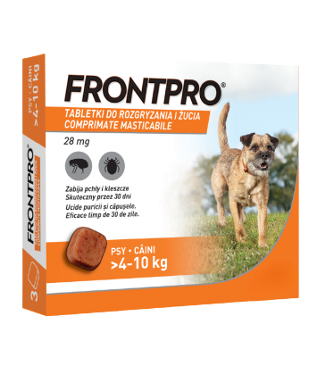 Frontpro tabletka na pchły i kleszcze (4-10kg) 3szt.