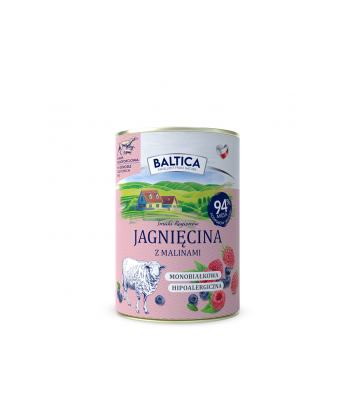 Baltica Smaki Regionów Jagnięcina z malinami 400g