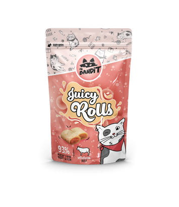 Mr Bandit Juicy Rolls z wołowiną 40g