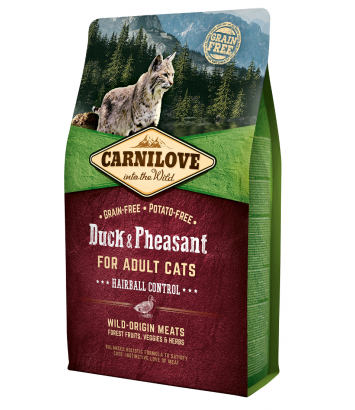 Carnilove Cat Duck & Pheasant Hairball - 2kg