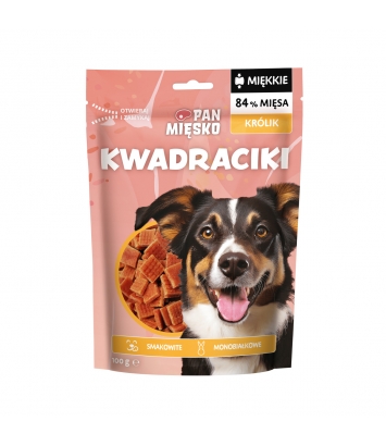 Pan Mięsko miękkie Kwadraciki Królik 100g