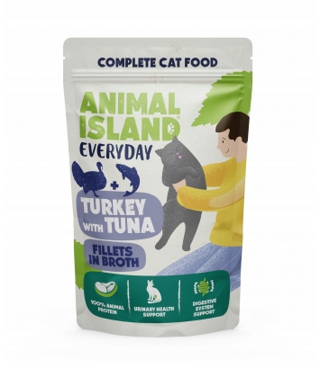 Animal Island Everyday Broth Turkey with Tuna 85g