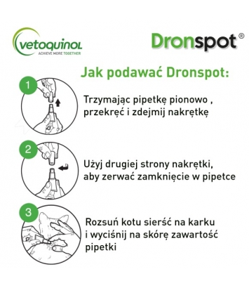 Dronspot 96mg (krople dla kotów od 5 do 8kg)  1 pipeta