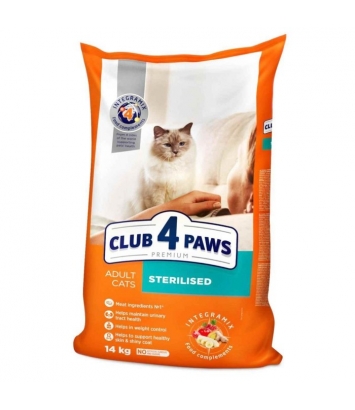 Club 4 Paws Cat Sterilised 14kg