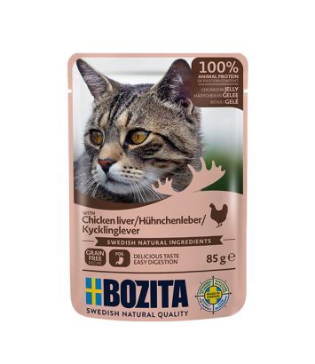 Bozita kawałki w galaretce z wątróbką z kurczaka 85g