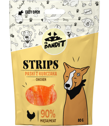 Mr. Bandit Strips Paski z kurczaka 80g