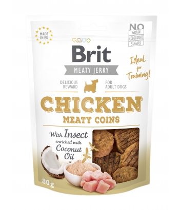 Brit Chicken with Insect Meaty Coins 80g