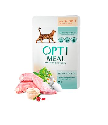 Optimeal Adult Cat Rabbit 85g