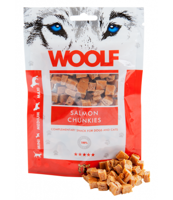 Woolf Salmon Chunkies 100g