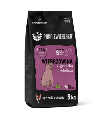 Paka Zwierzaka Wieprzowina z gruszką S 9kg