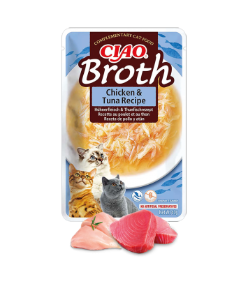 Inaba Ciao Broth Chicken with Tuna Recipe 40g
