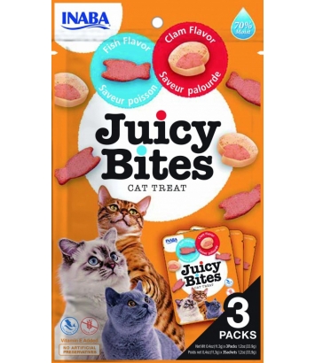 Churu Cat Juicy Bites Fish & Clam Flavour 33g