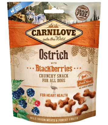Carnilove Crunchy Snack Ostrich & Blackberries 200g
