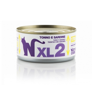 Natural Code Cat XL2 tuna and sardines 170g