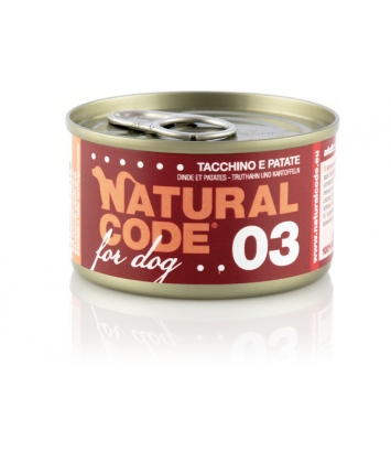 Natural Code DOG 03 Turkey and potatoes 90g