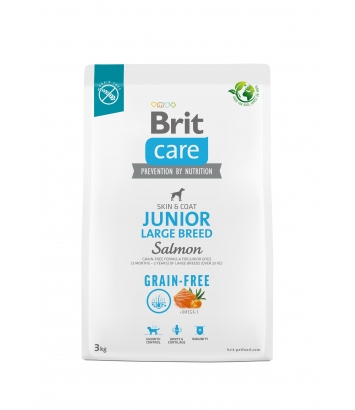 Brit Care Dog Grain-free Junior Large Breed Salmon 3kg