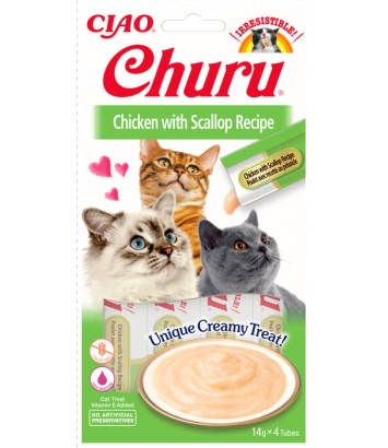 Churu Cat Chicken with Scallop  4x14g