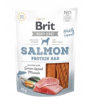 Brit Salmon Protein Bar 80g