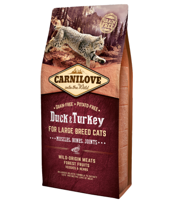 Carnilove Cat Large Breed Duck & Turkey - 6kg