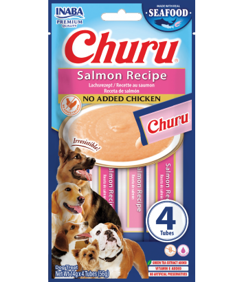 Inaba Dog Churu Salmon Recipe 4x14g