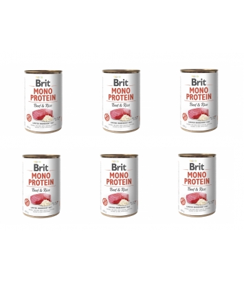 Brit Mono Protein Beef & Rice 6x400g