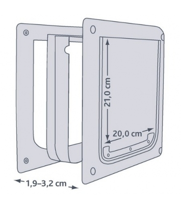 Drzwi dla psa - XS-S