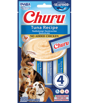 Inaba Dog Churu Tuna 4x14g