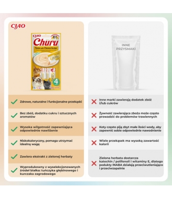 Churu Cat Tuna with Chese 4x14g