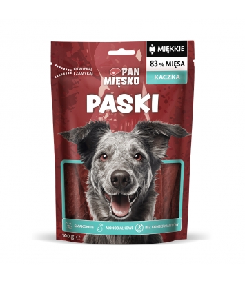 Pan Mięsko miękkie Paski z kaczki 100g