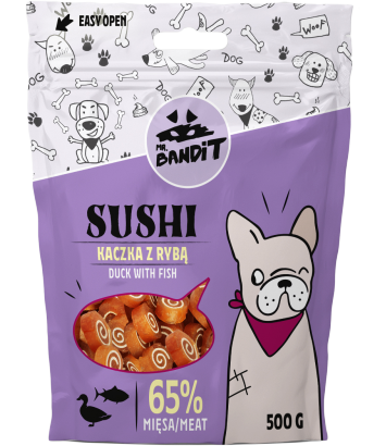 Mr. Bandit Sushi Kaczka z rybą 500g