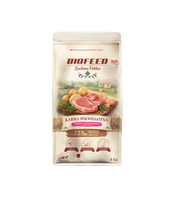 Kuchnia Polska Karma Półwilgotna Wieprzowina 4kg
