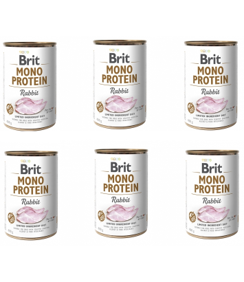 Brit Mono Protein Rabbit 6x400g