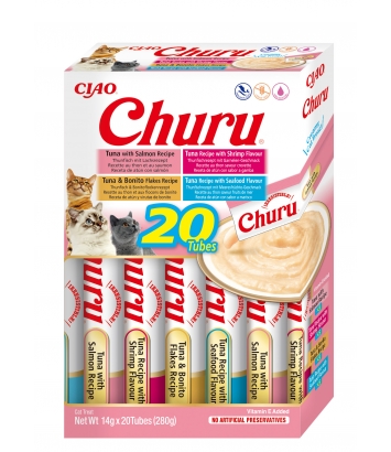 Inaba Cat Churu Varietes Seafood 20x14g