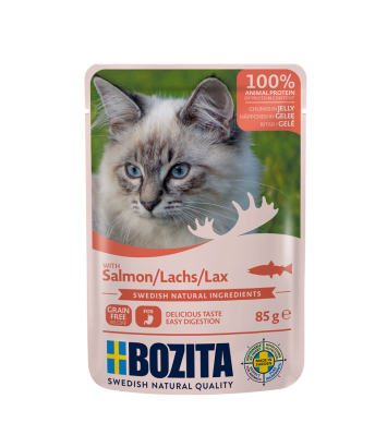 Bozita kawałki w galaretce z łososiem 85g